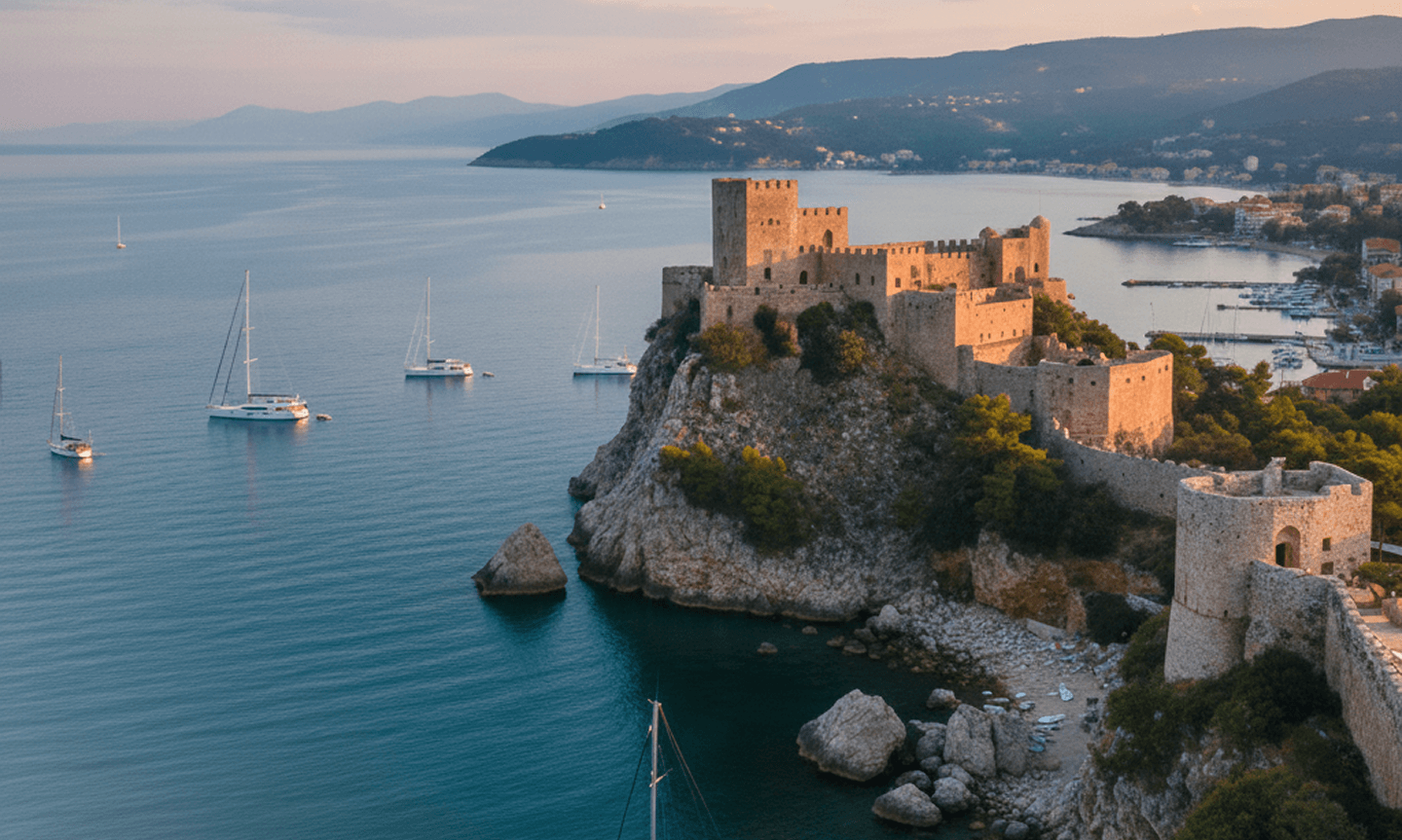 Coastal castle with boats nearby - Multi-day Tours